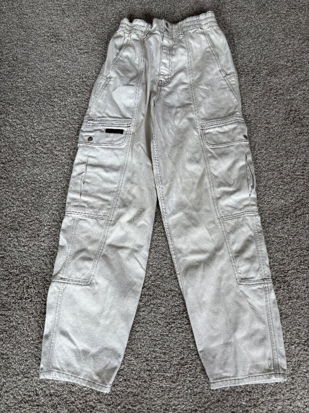 BDG Urban Outfitters Tan/Beige Contrast Stitch Cargo Pants - NWOT